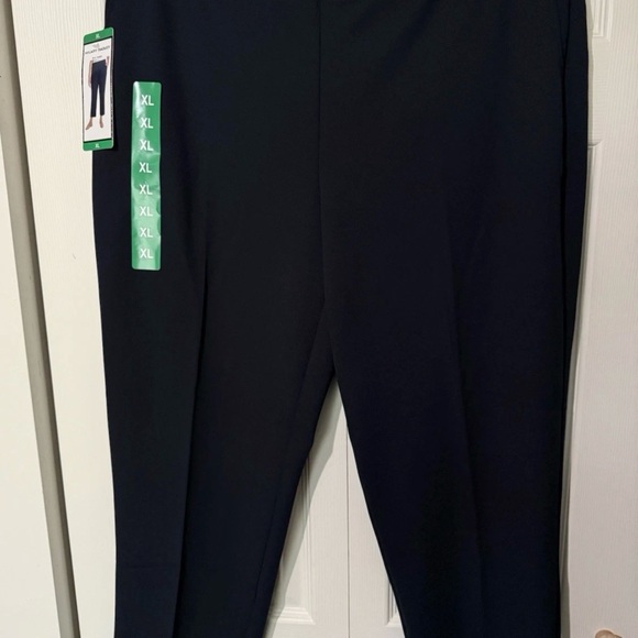 Hilary Radley Women's Crepe Pull-On Pant - Navy Color Size XL - Picture 5 of 7